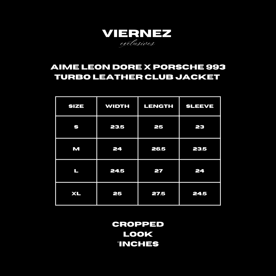 Aime Leon Dore x Porsche 993 Turbo Leather Club Jacket Green