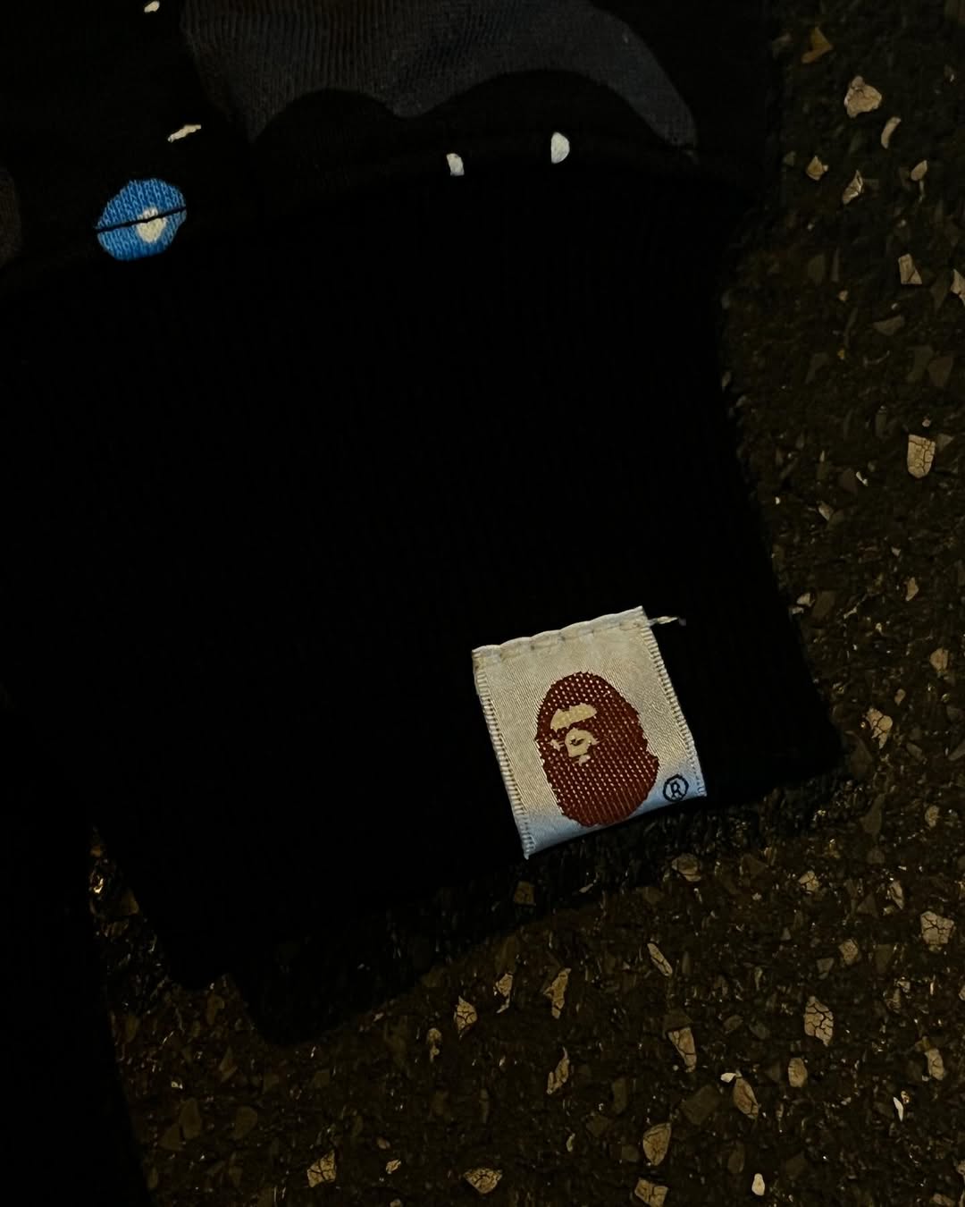 Bape shark camo full zip black