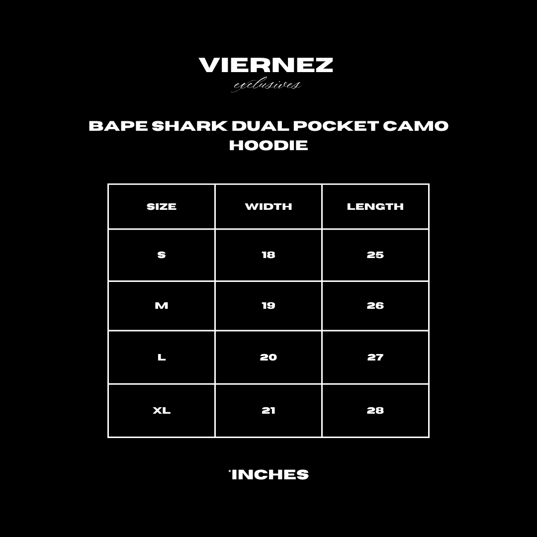 Bape Shark Dual Pocket Camo hoodie