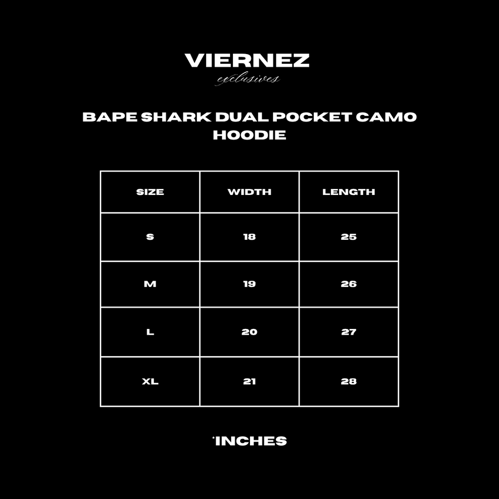 Bape Shark Dual Pocket Camo hoodie