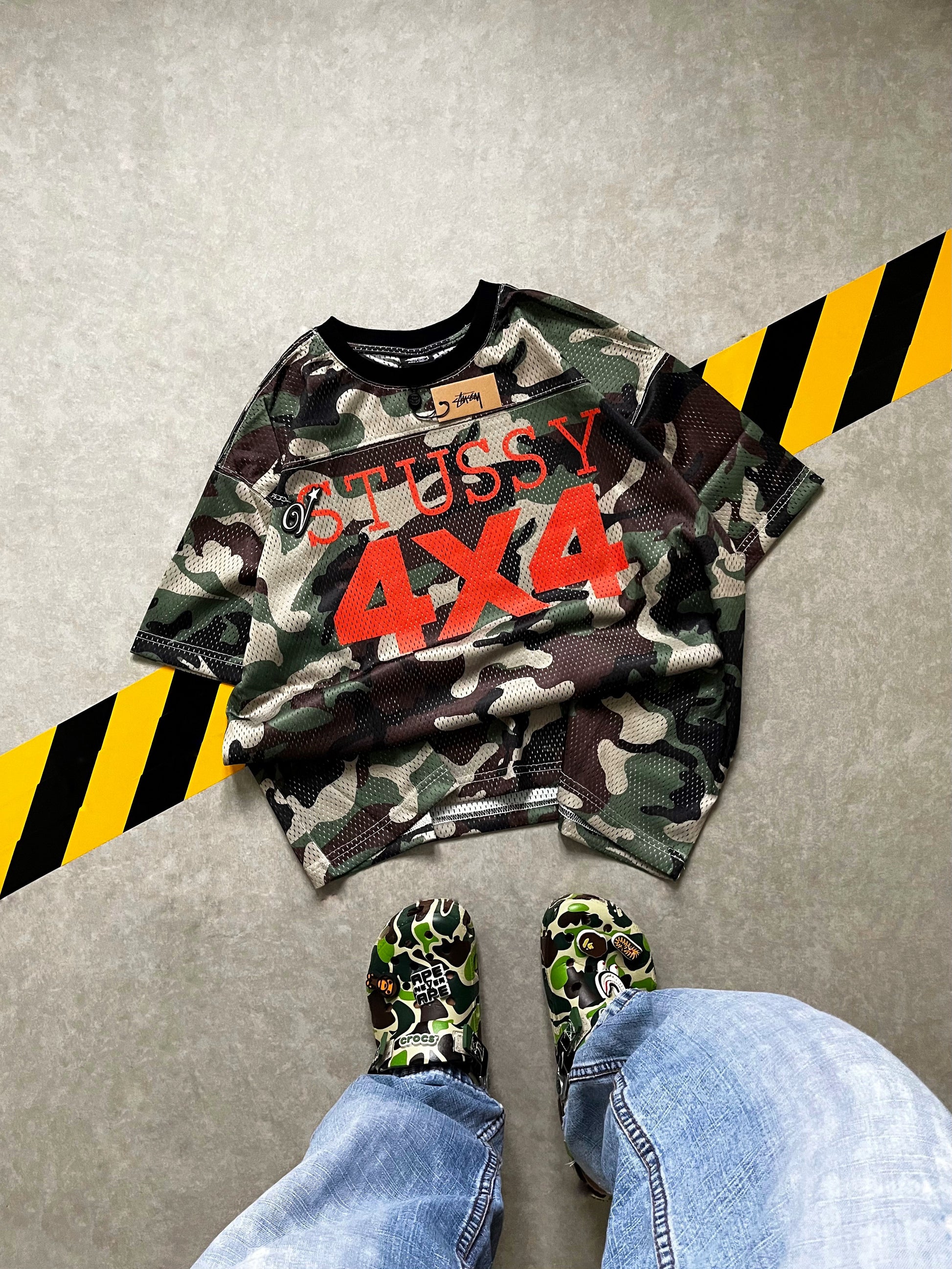 Stussy Camo 4x4 jersey