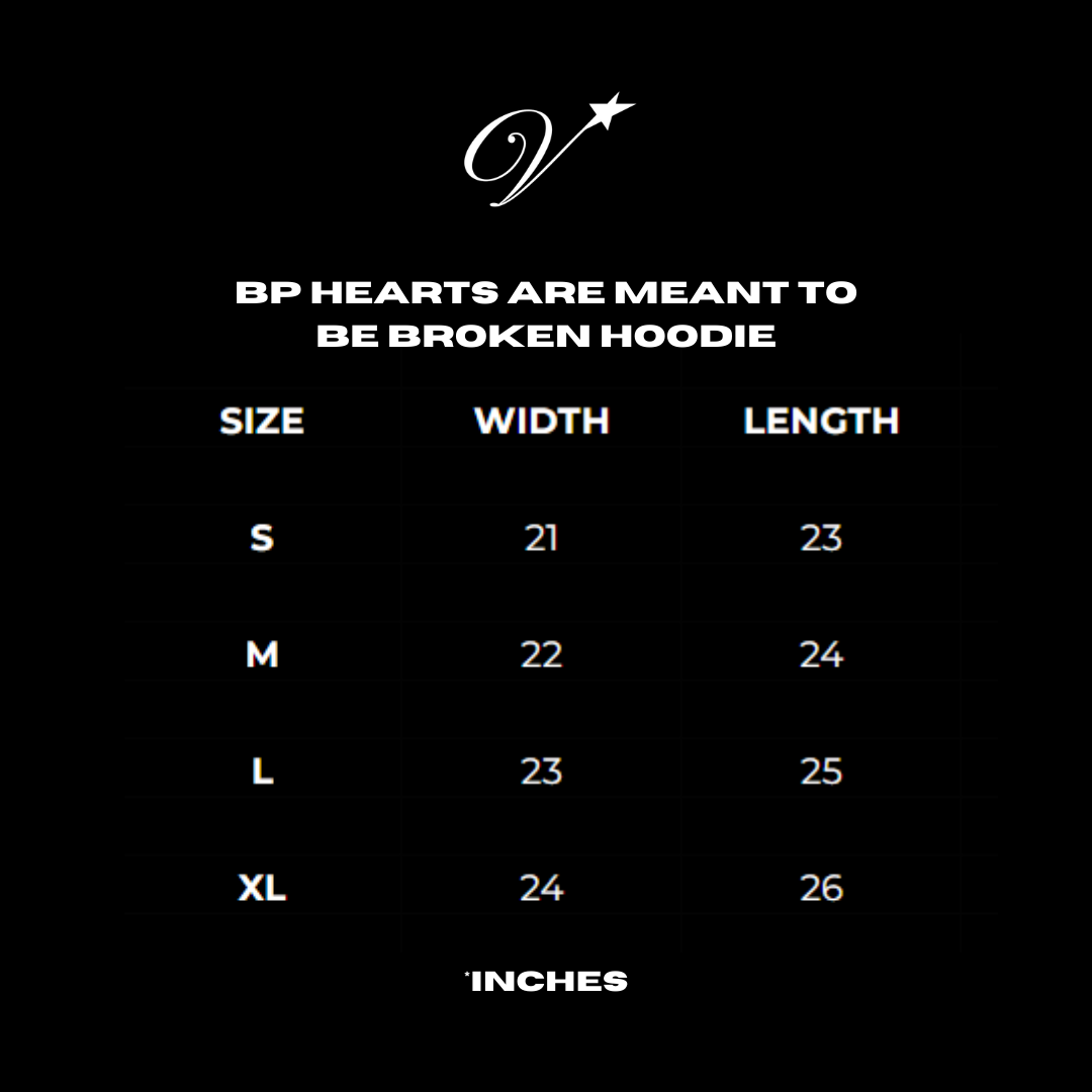 BP "Hearts are made to be broken" hoodie