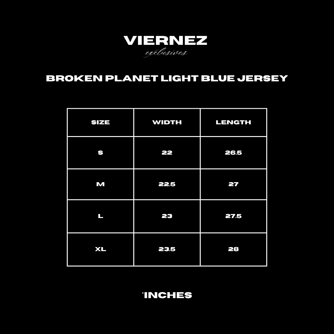Broken Planet Light blue jersey