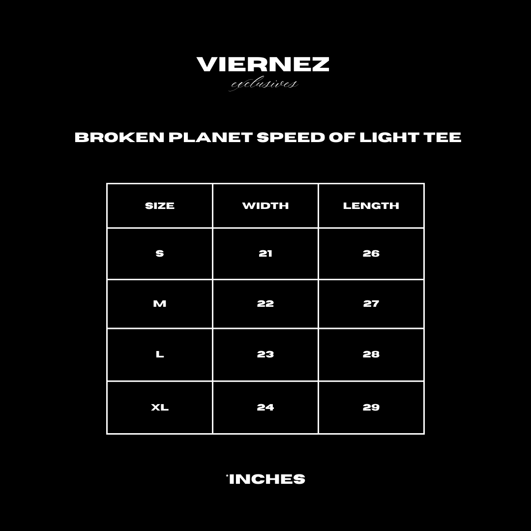 BROKEN PLANET SPEED OF LIGHT TEE