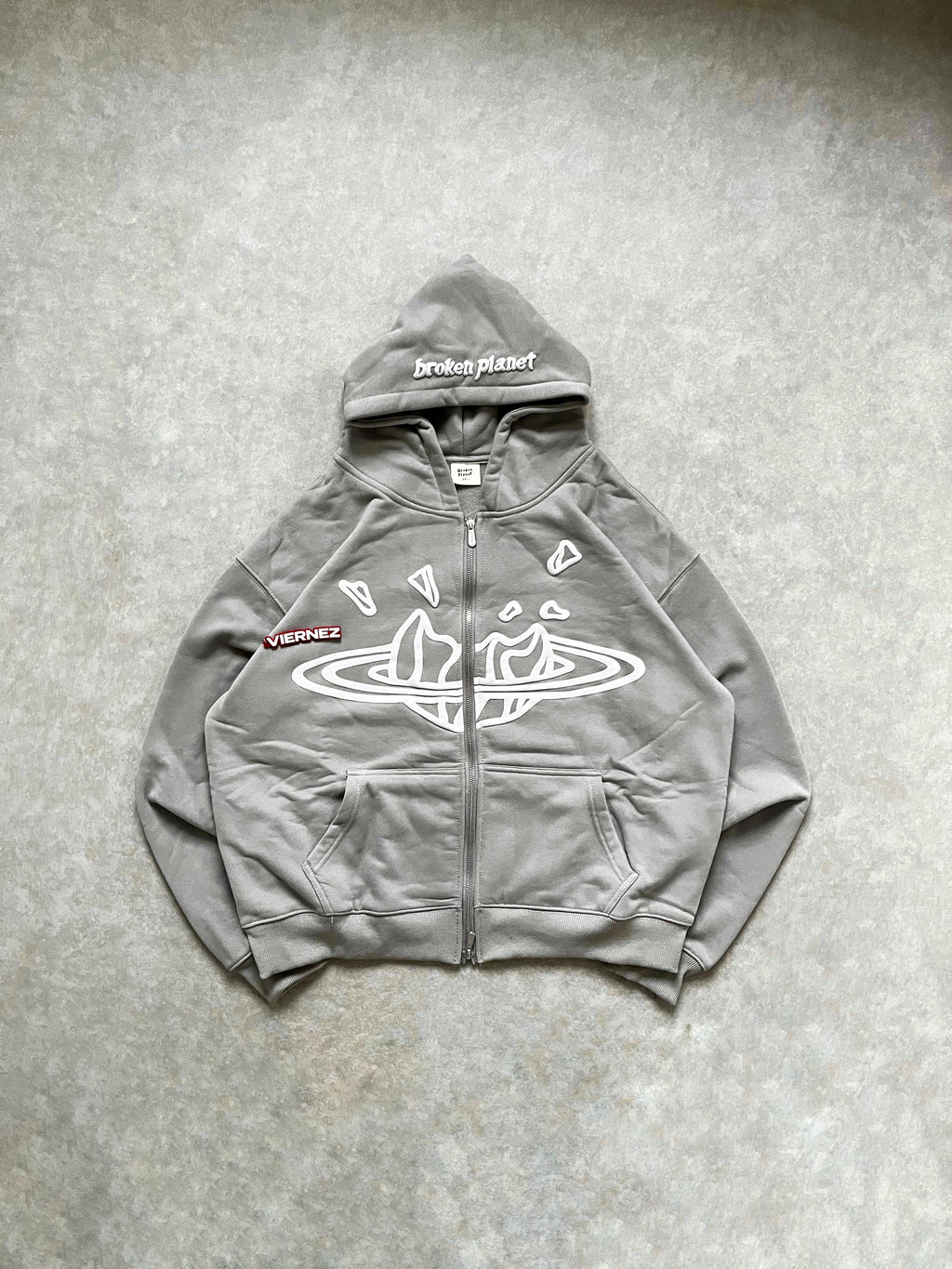 BP Grey zip up hoodie
