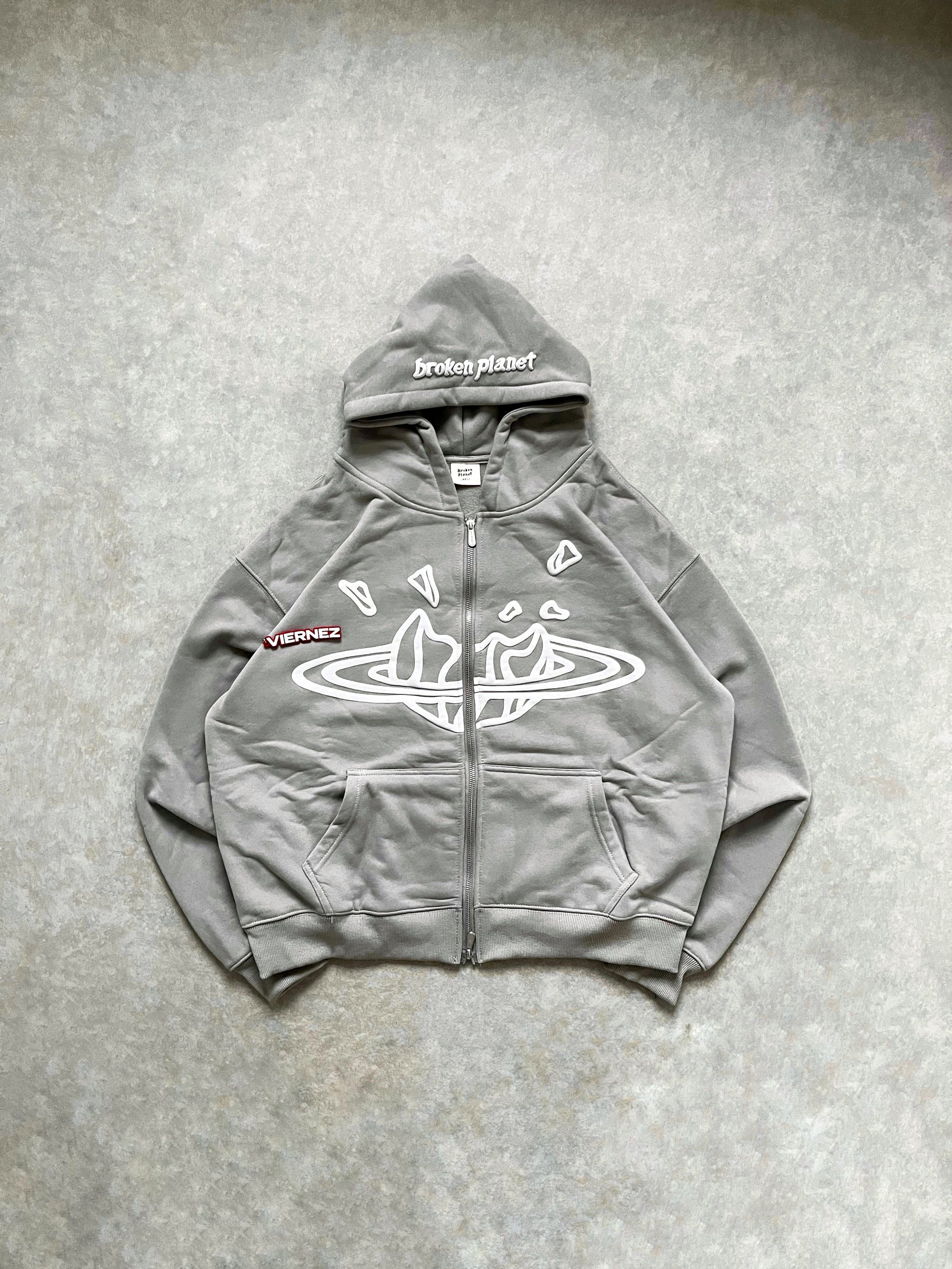 BP Grey zip up hoodie