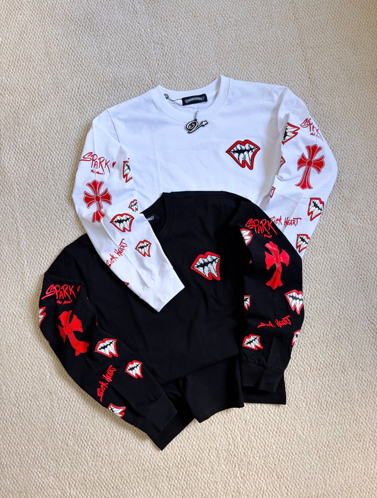 Chrome Hearts x Matty Boy Heart Longsleeves