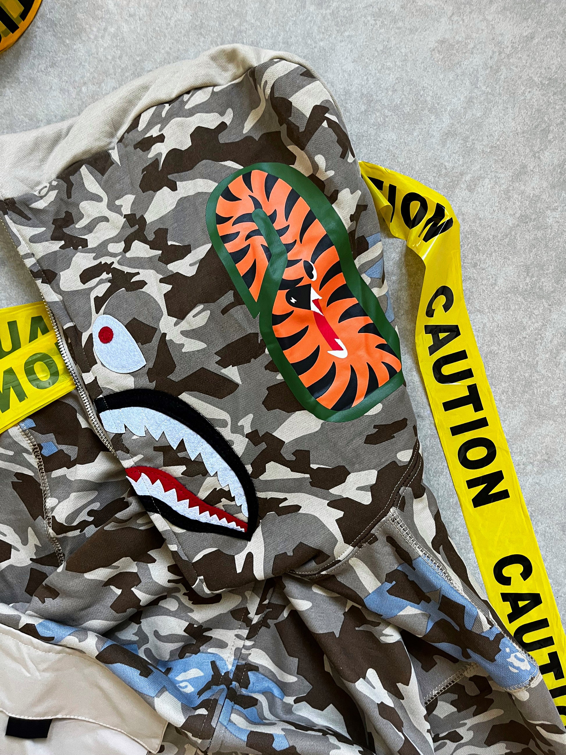 Bape Shark Dual Pocket Camo hoodie