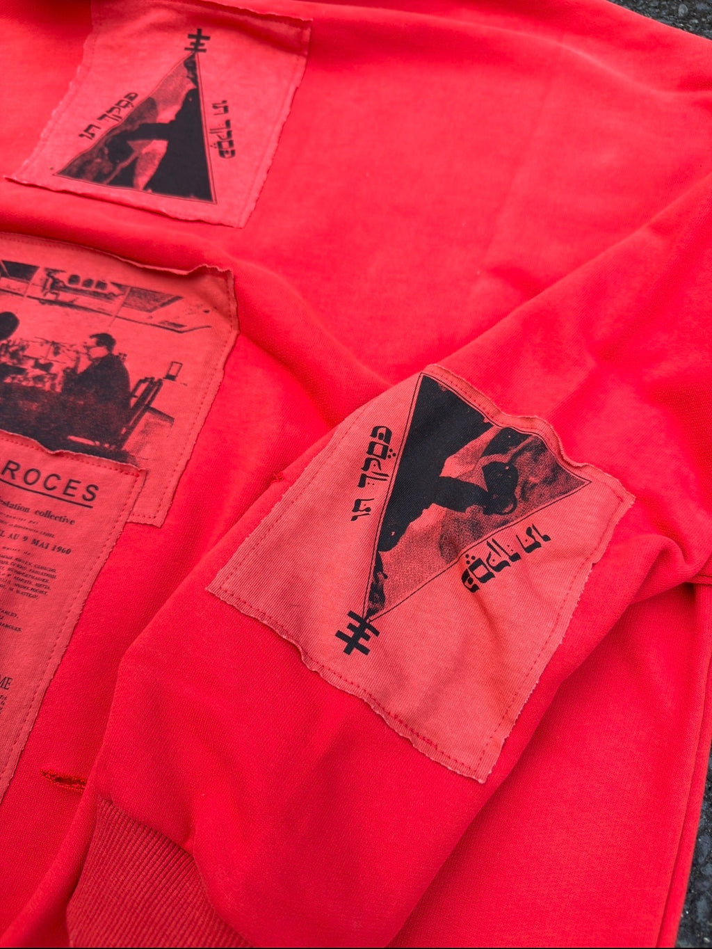 Enfants Riches Deprimes Red Anti-Process Thermal Lined Zip Hoodie