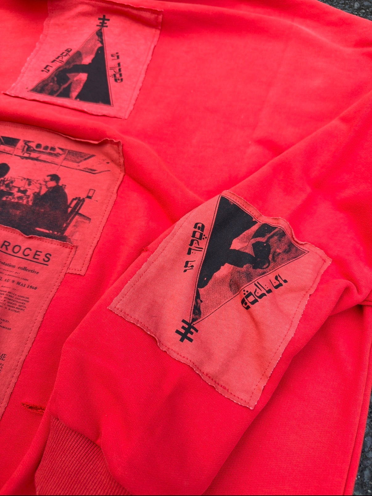 Enfants Riches Deprimes Red Anti-Process Thermal Lined Zip Hoodie