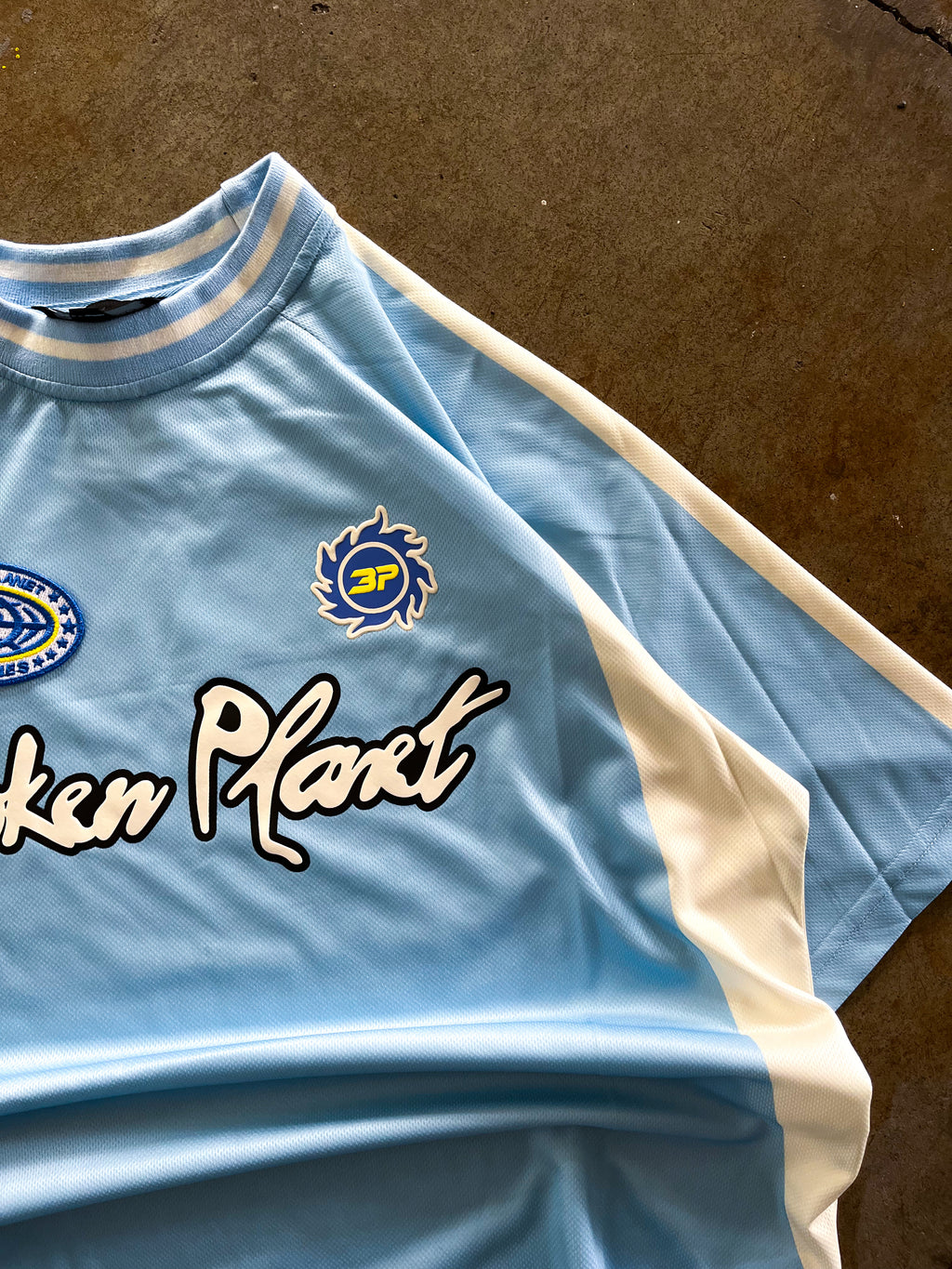 Broken Planet Light blue jersey