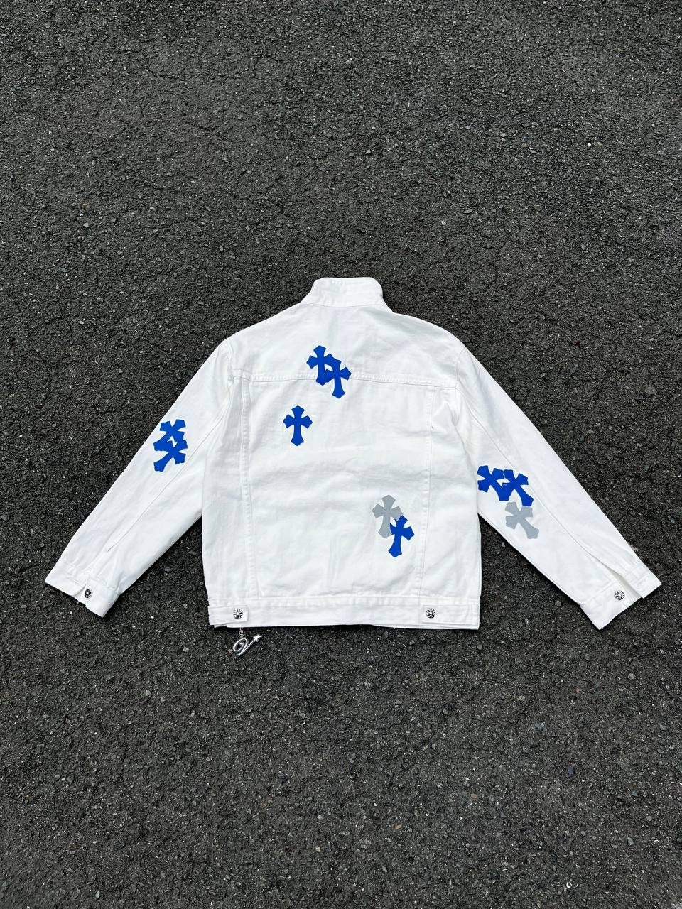 Chrome Hearts Denim Jacket in White