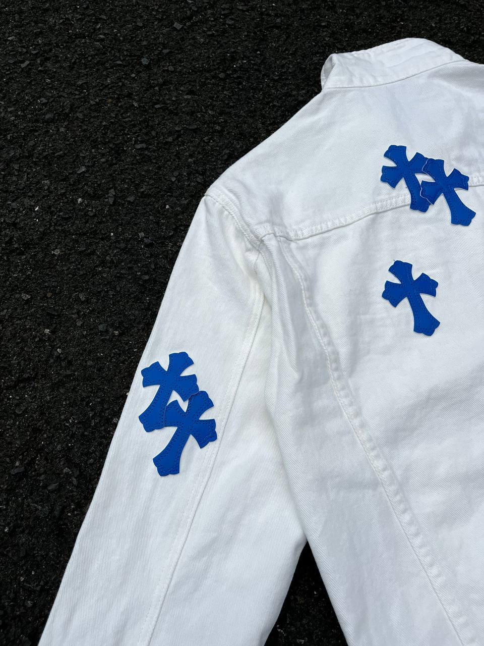 Chrome Hearts Denim Jacket in White