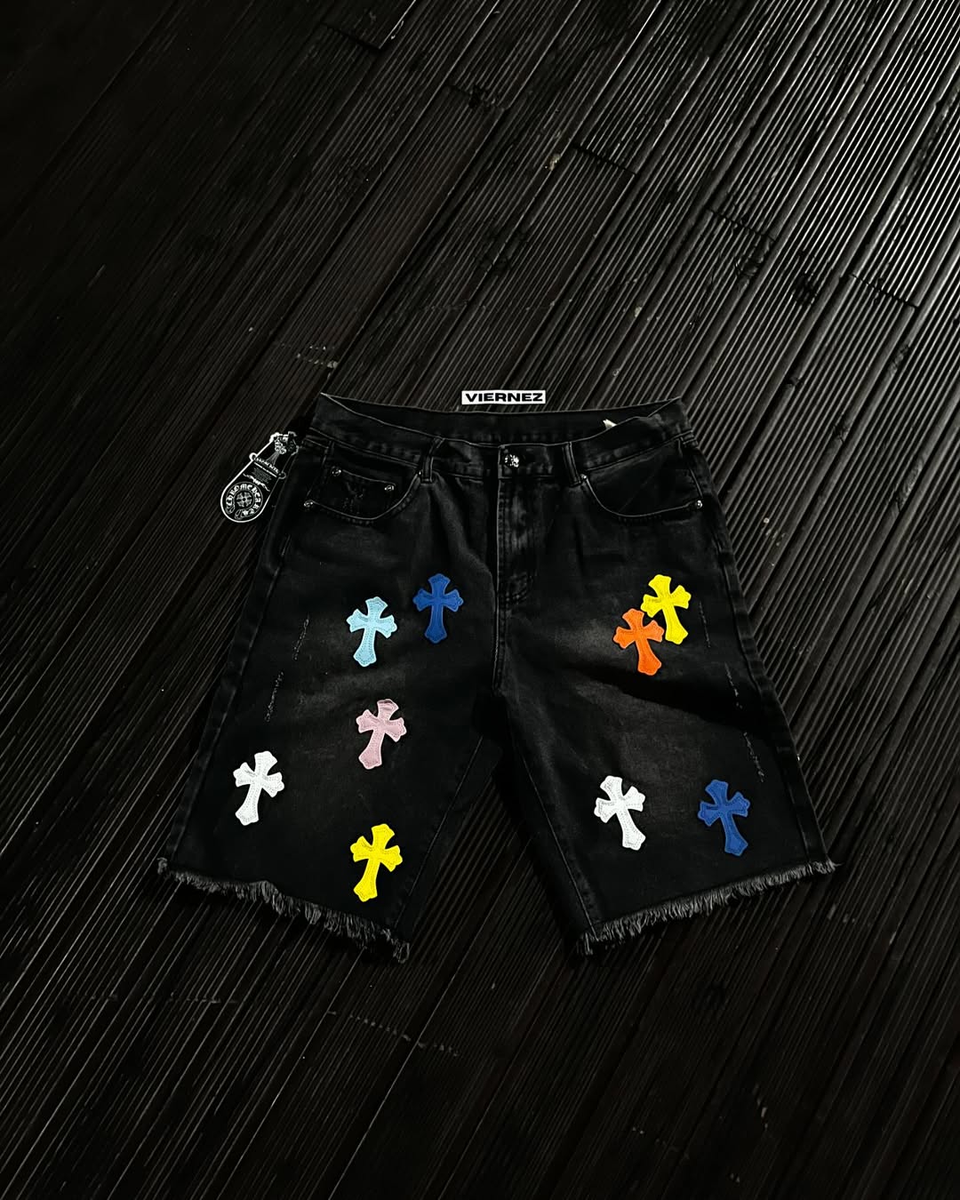 CH Multi-color denim shorts