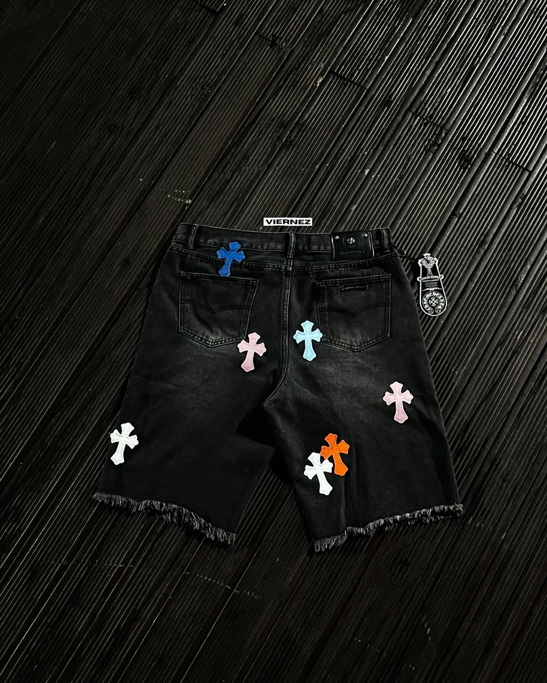 CH Multi-color denim shorts