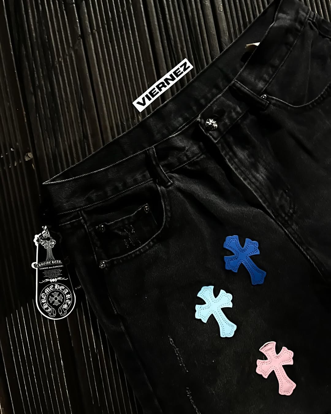 CH Multi-color denim shorts