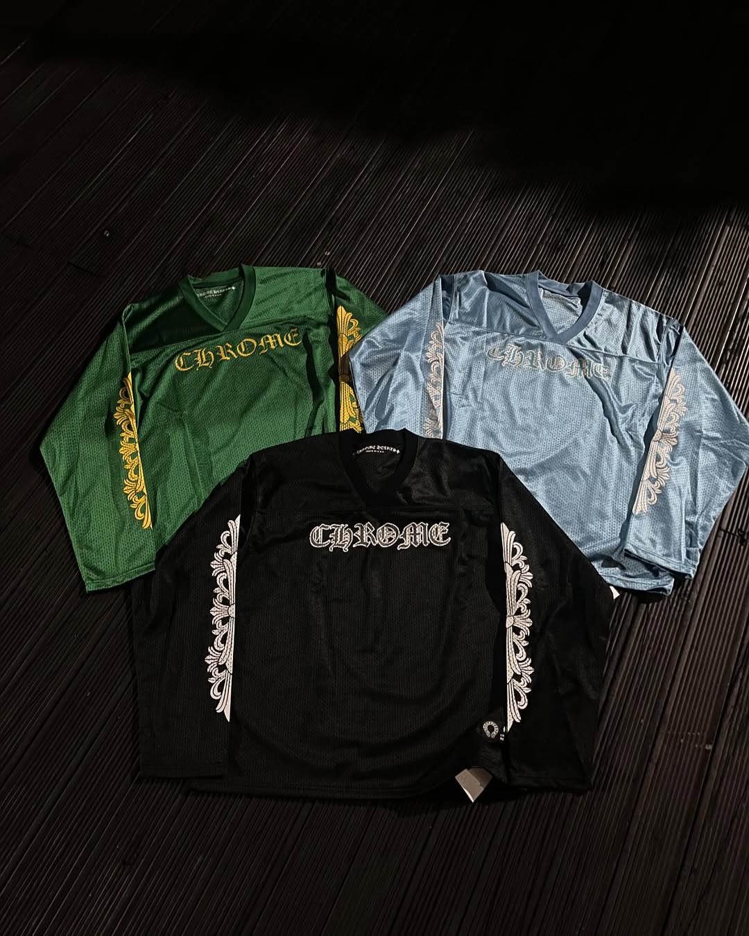 CH mesh long sleeve jerseys