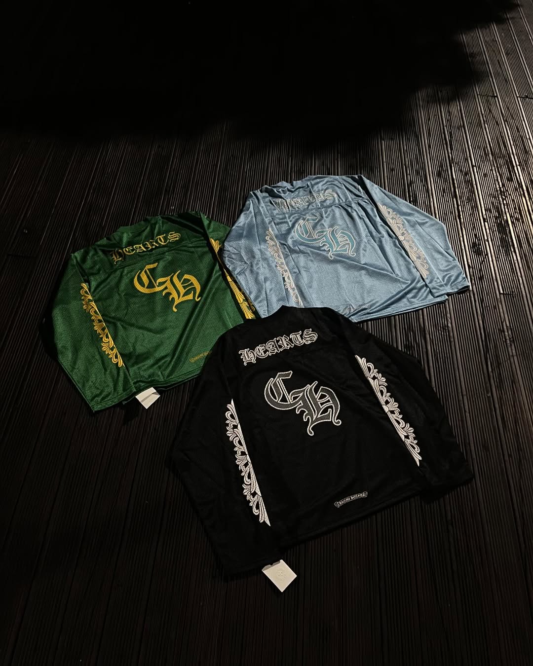 CH mesh long sleeve jerseys