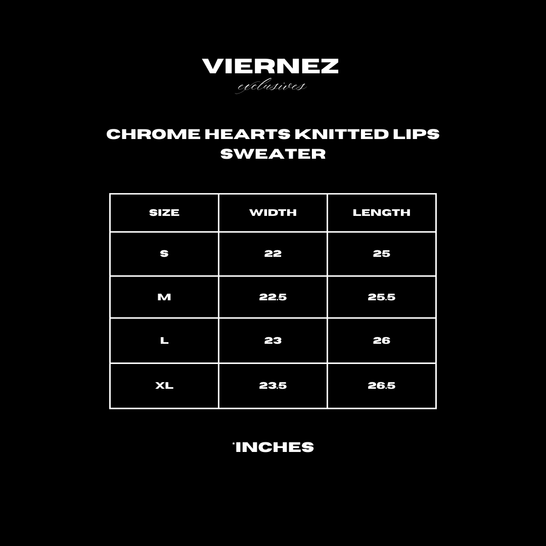 Chrome Hearts Knitted Lips sweater