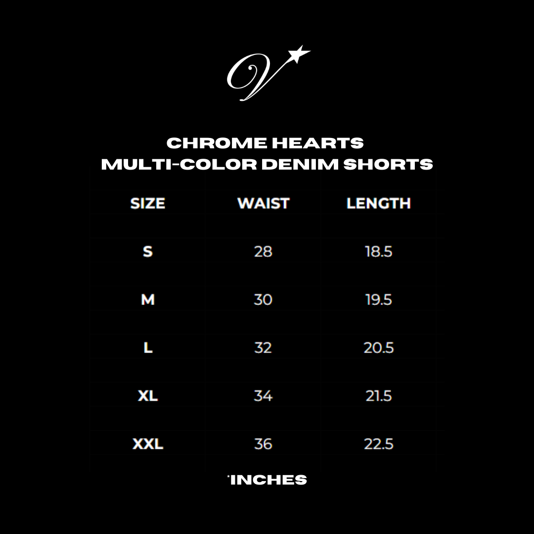 CH Multi-color denim shorts