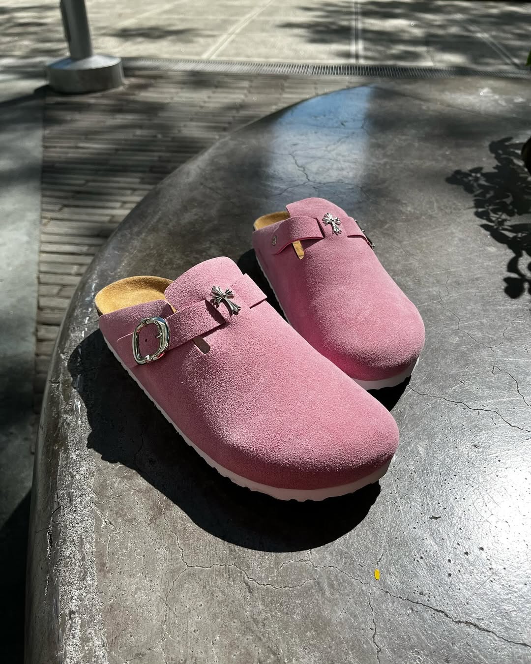 CH x Birkenstock clogs