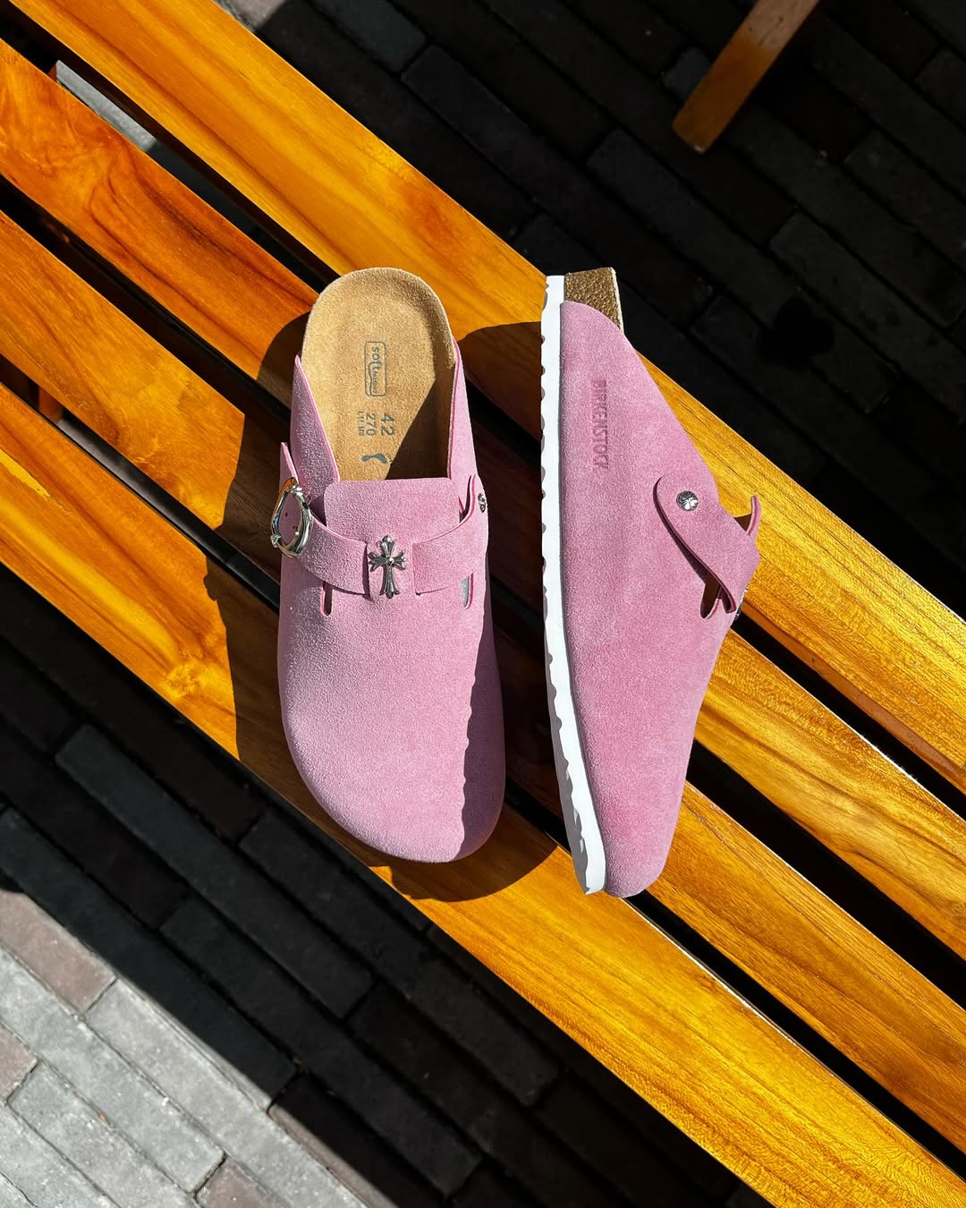 CH x Birkenstock clogs