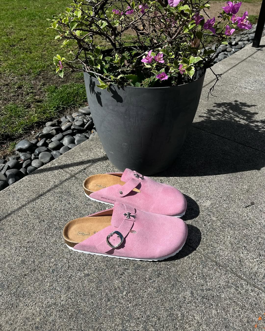 CH x Birkenstock clogs