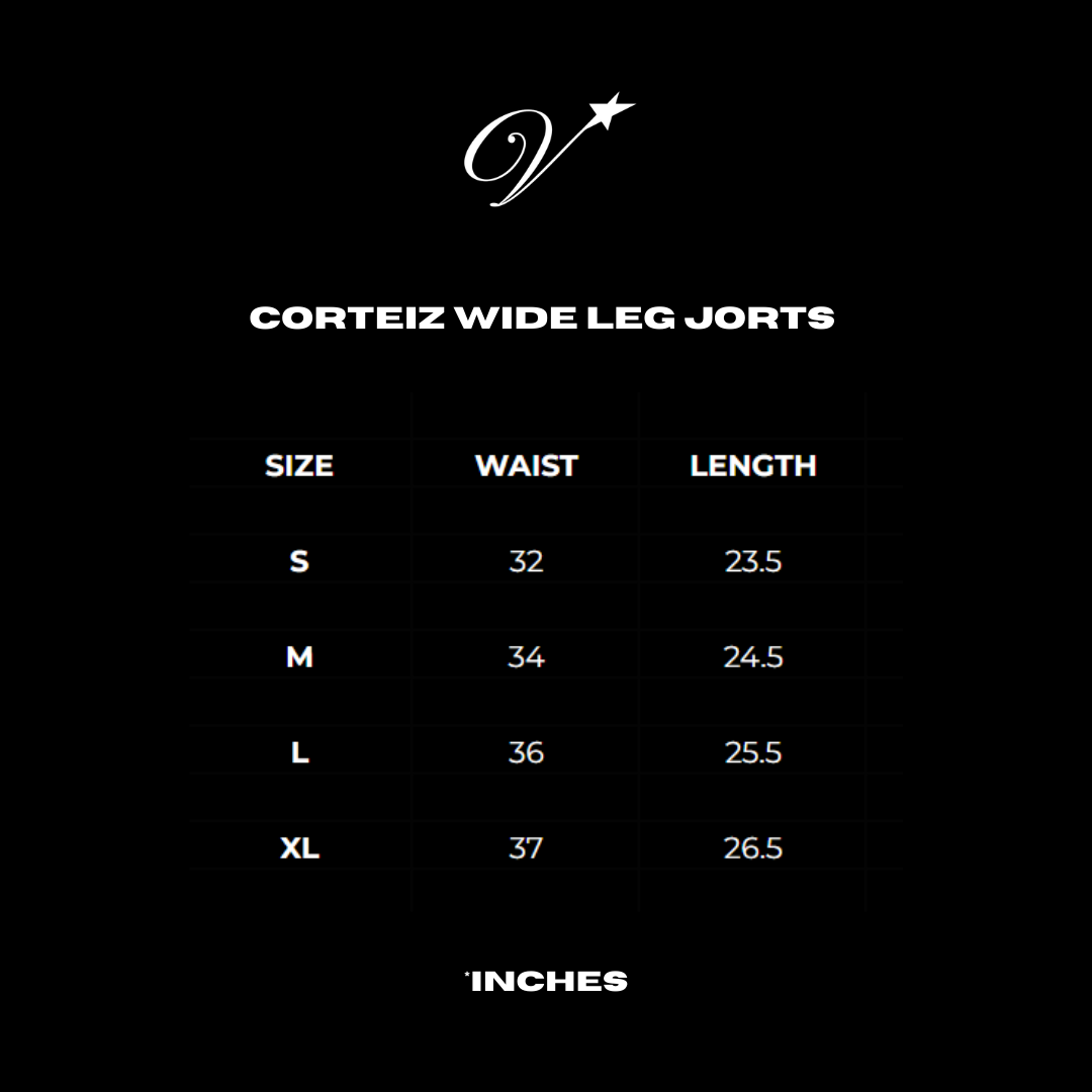 Corteiz wide leg jorts