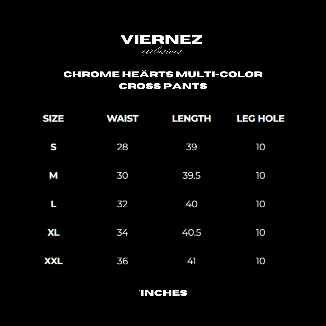Chrome Heärts Multi-Color Cross Pants