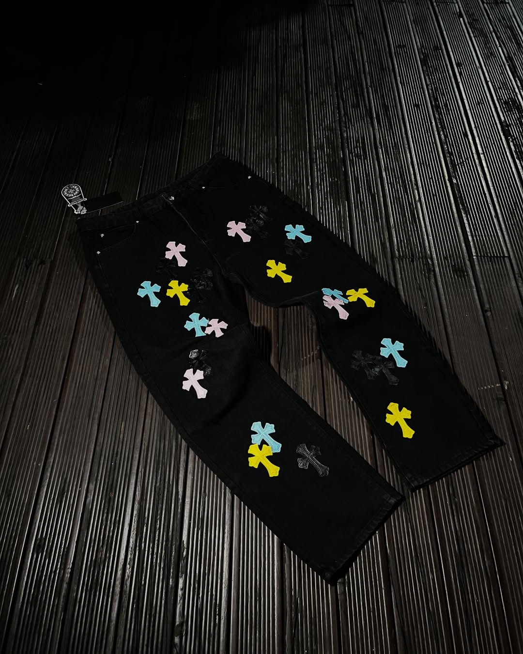 Chrome Heärts Multi-Color Cross Pants