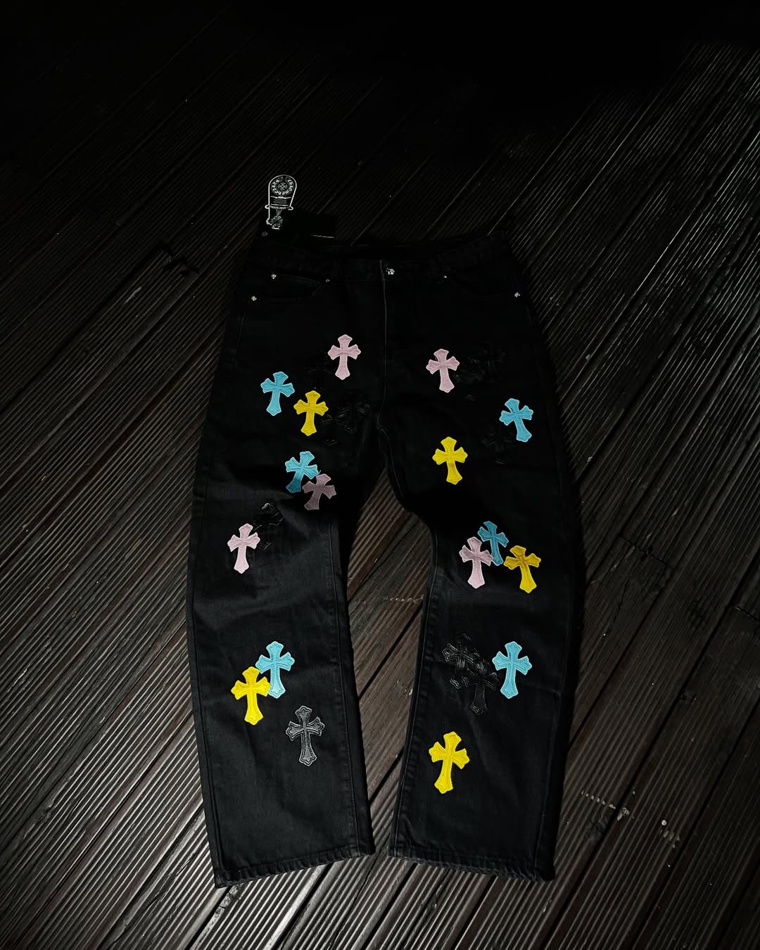 Chrome Heärts Multi-Color Cross Pants