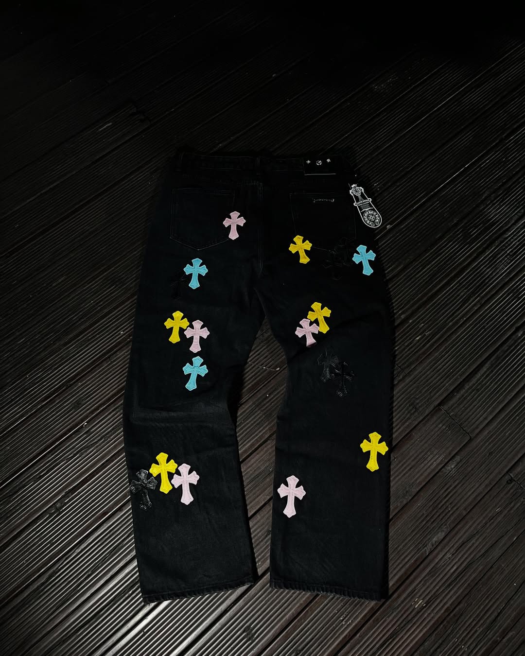 Chrome Heärts Multi-Color Cross Pants