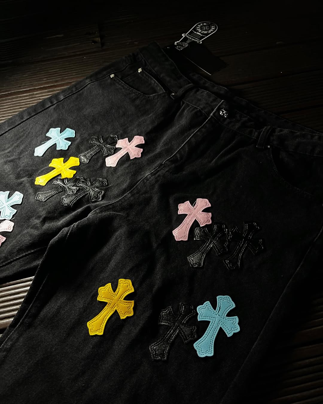 Chrome Heärts Multi-Color Cross Pants