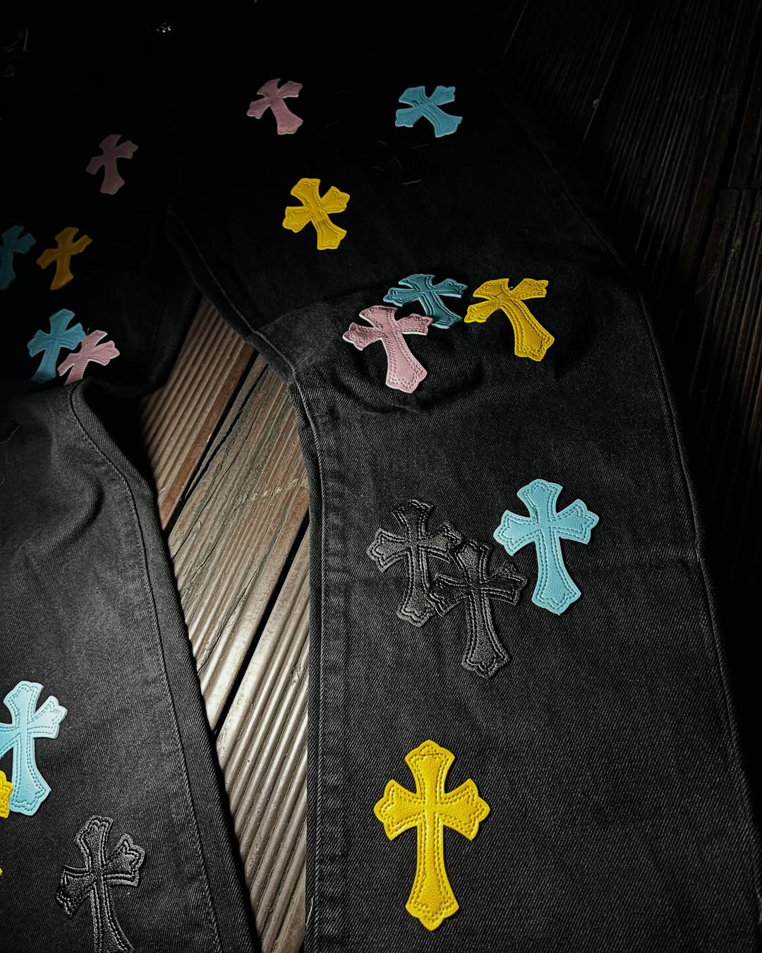 Chrome Heärts Multi-Color Cross Pants