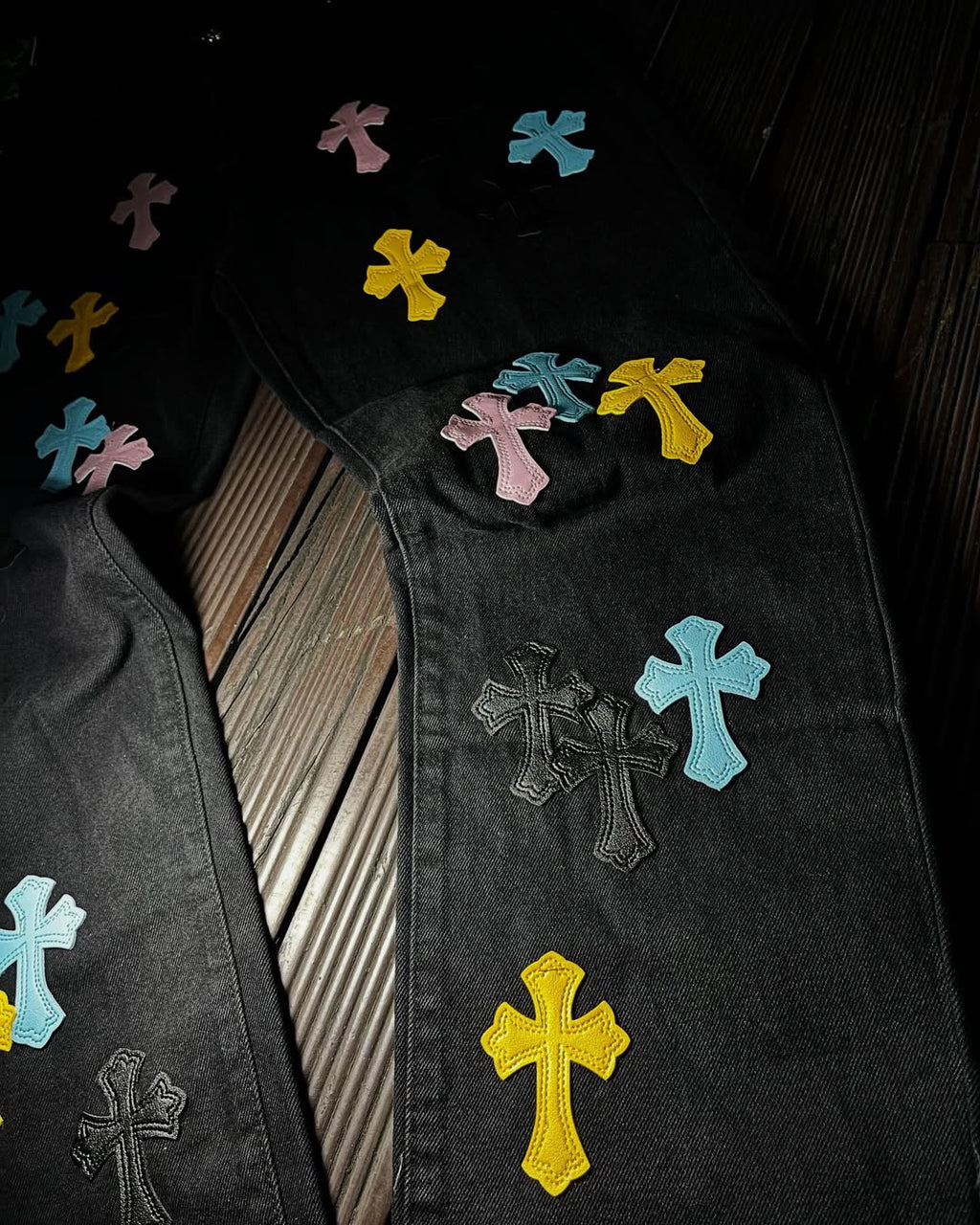 Chrome Heärts Multi-Color Cross Pants