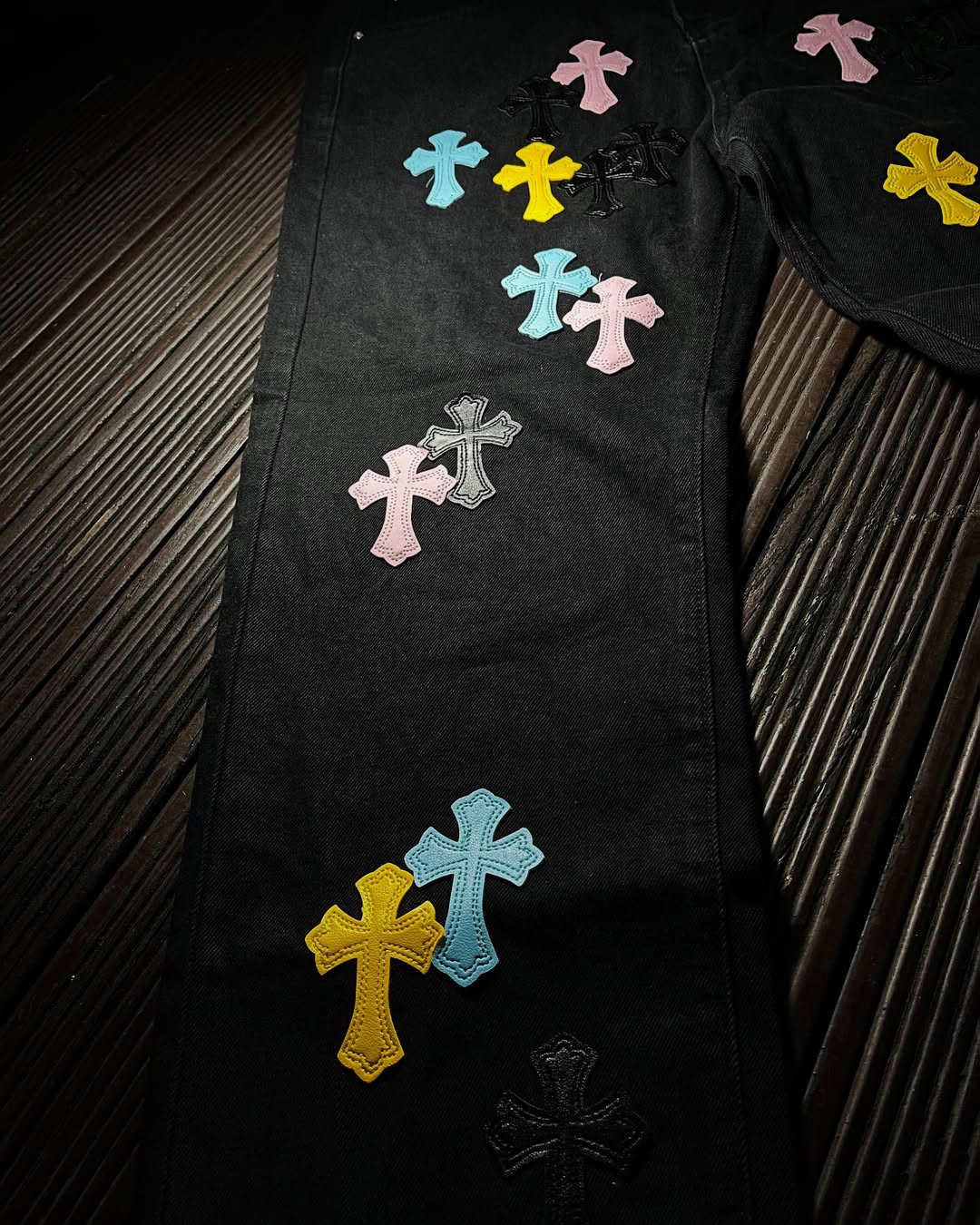 Chrome Heärts Multi-Color Cross Pants