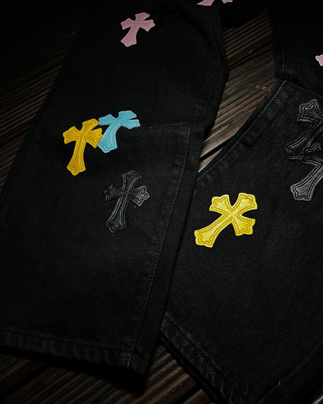 Chrome Heärts Multi-Color Cross Pants