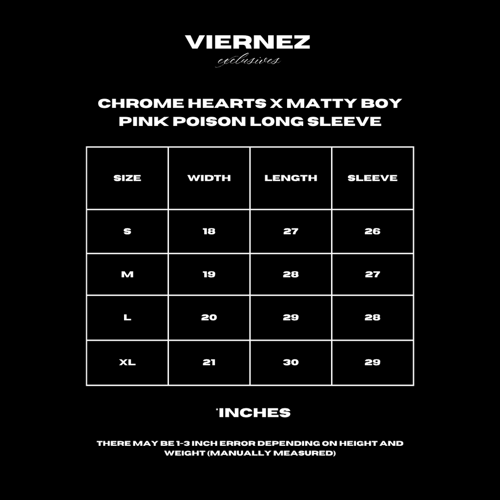 Chrome Hearts x Matty Boy Pink Poison Long Sleeve