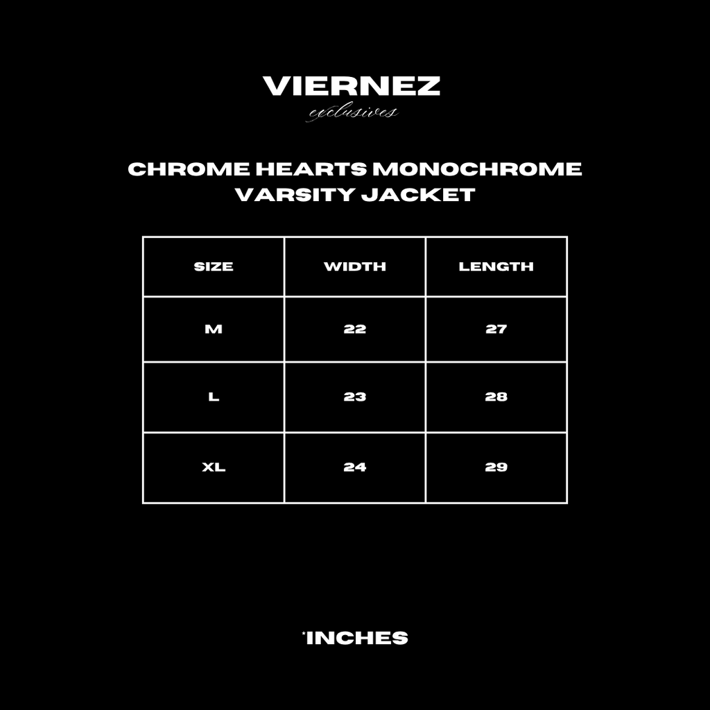 Chrome Hearts Monochrome Varsity Jacket