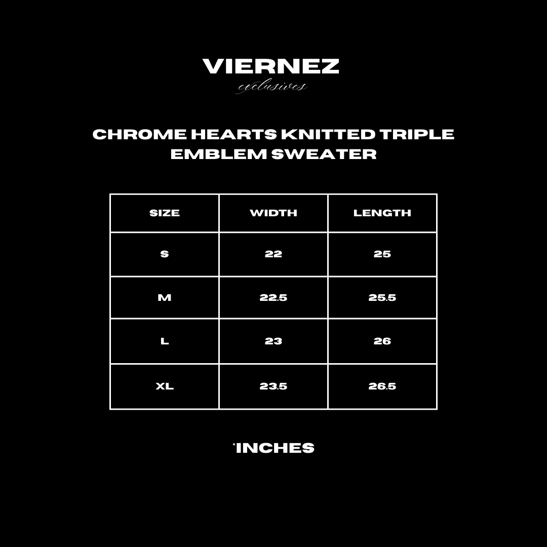 Chrome Hearts Knitted Triple Emblem Sweater