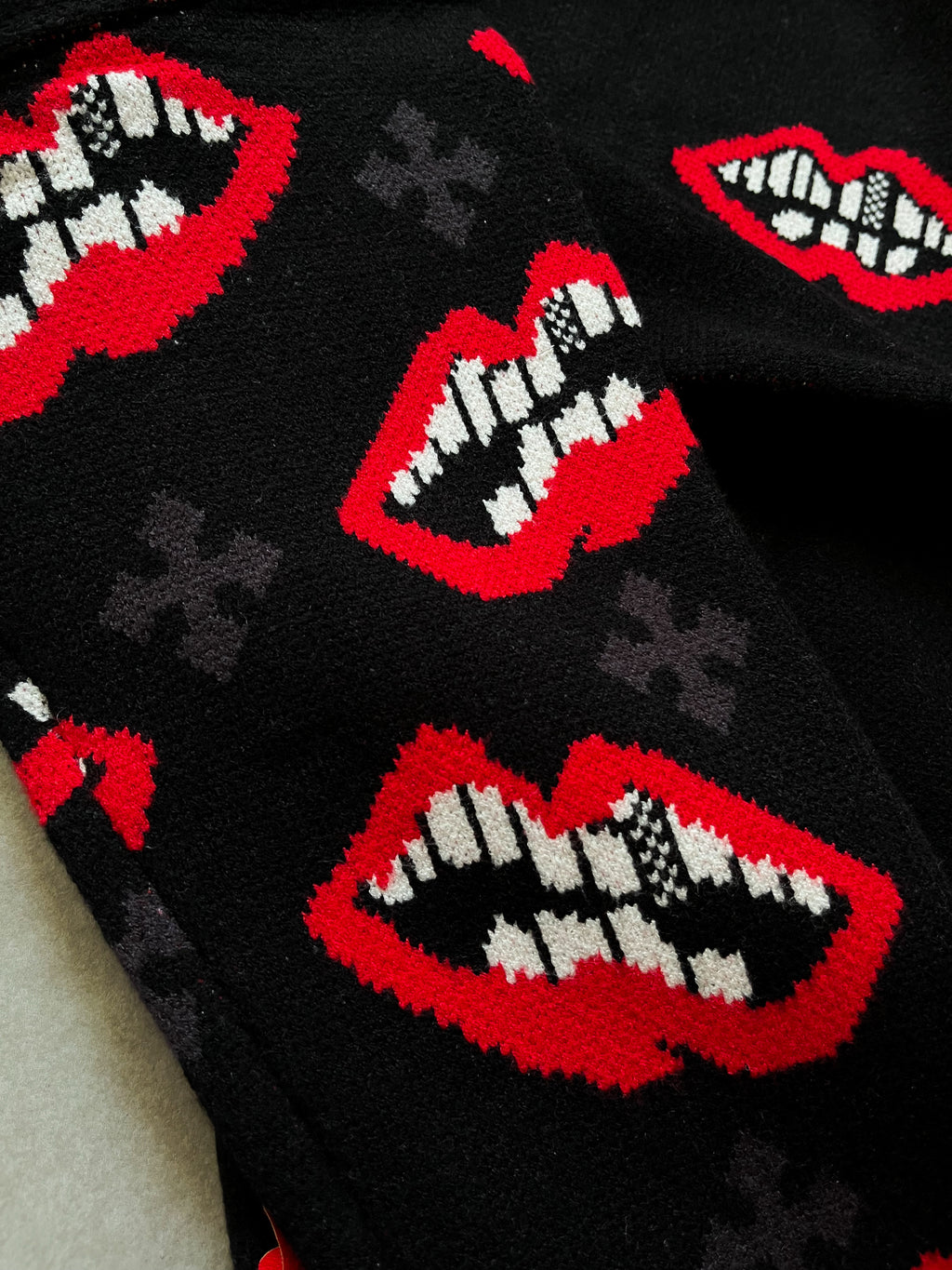 Chrome Hearts Knitted Lips sweater