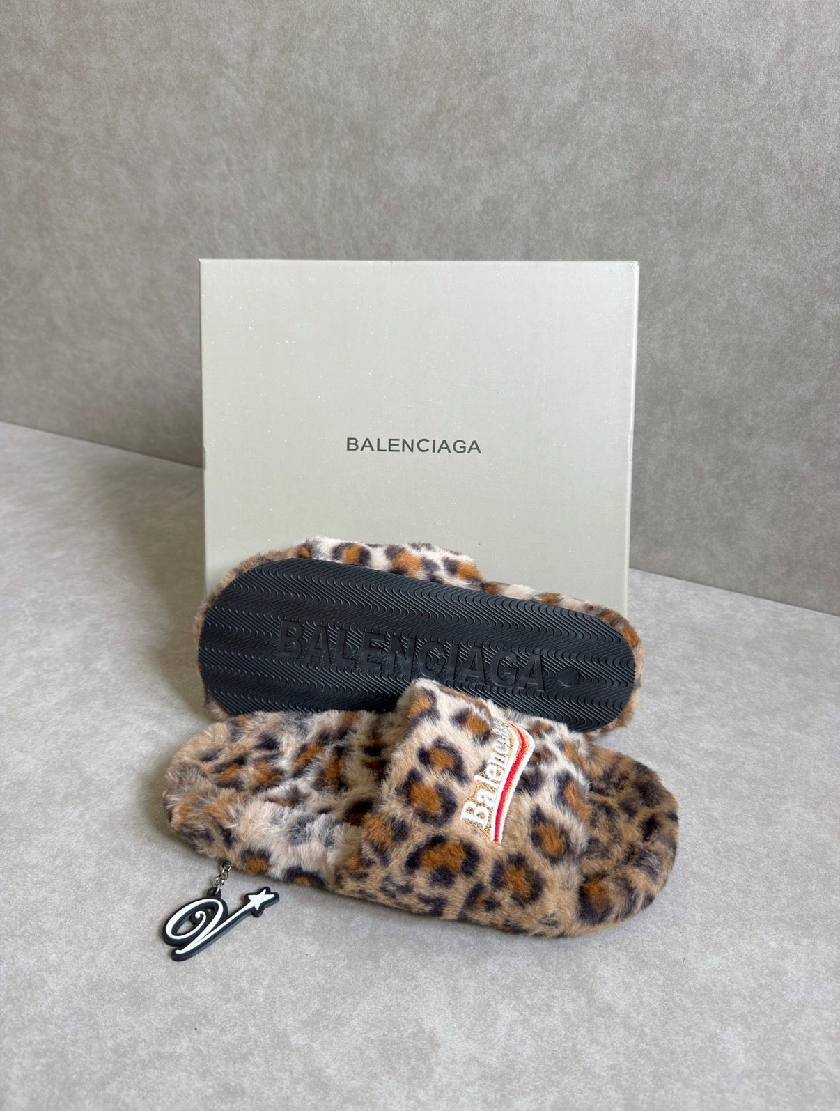 Balenciaga Fur Slides