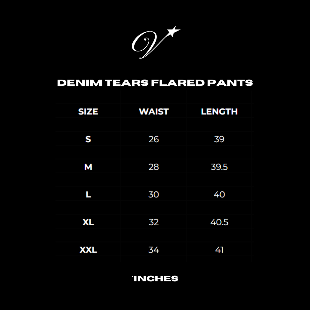 Denim tears flared pants
