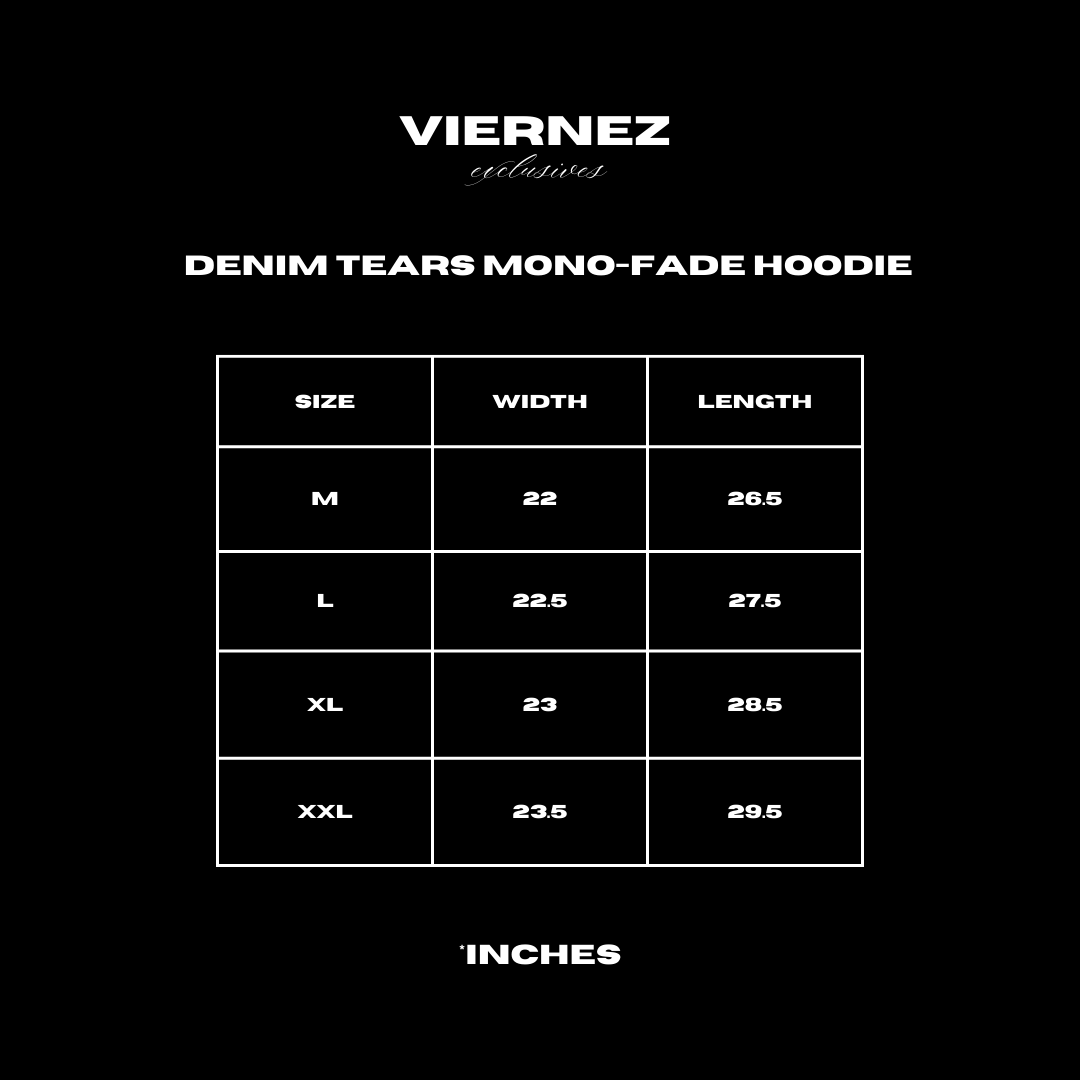 Denim Tears Mono-fade hoodie
