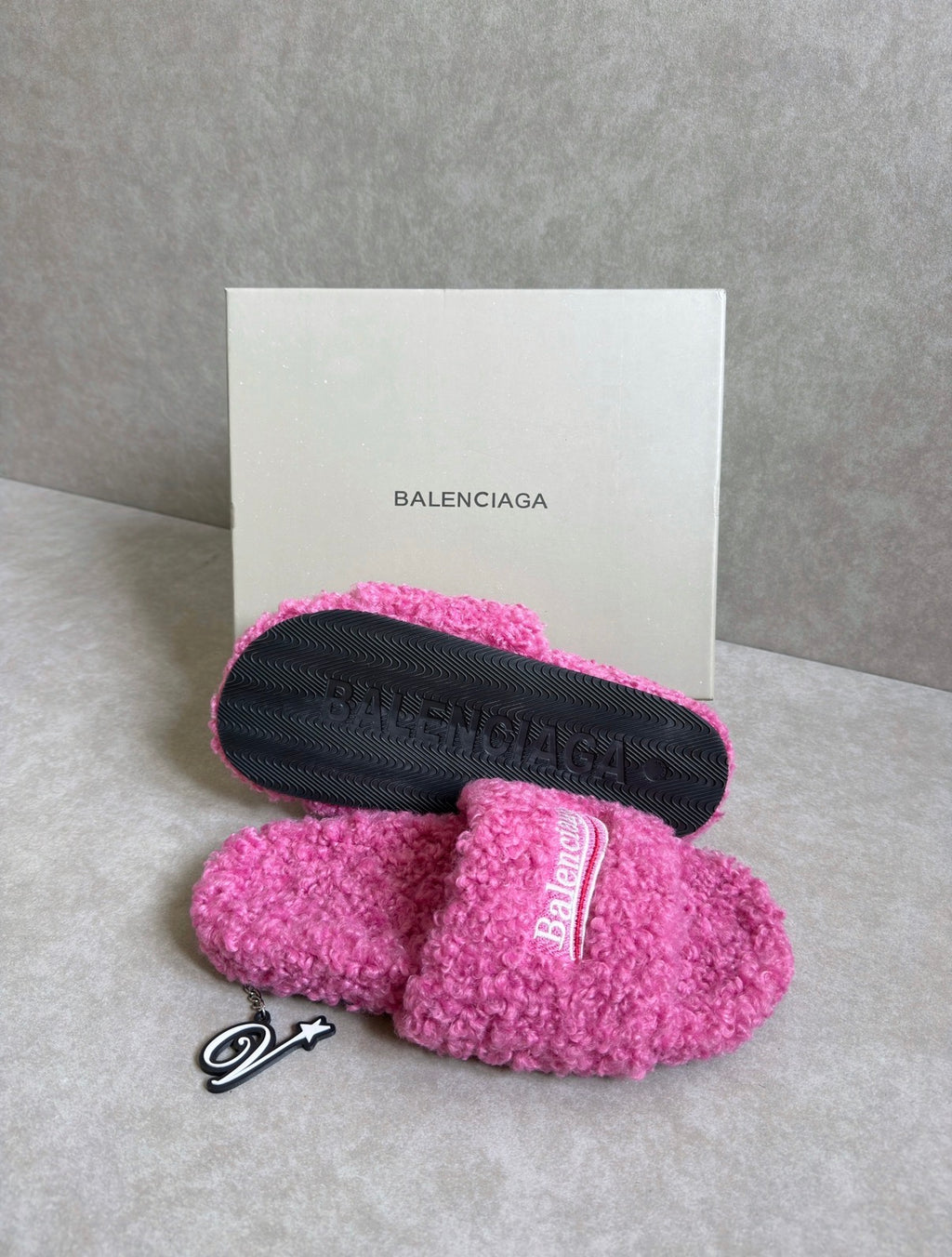 Balenciaga Fur Slides