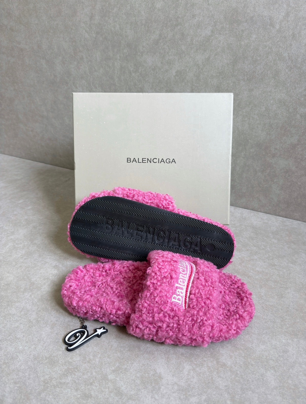 Balenciaga Fur Slides