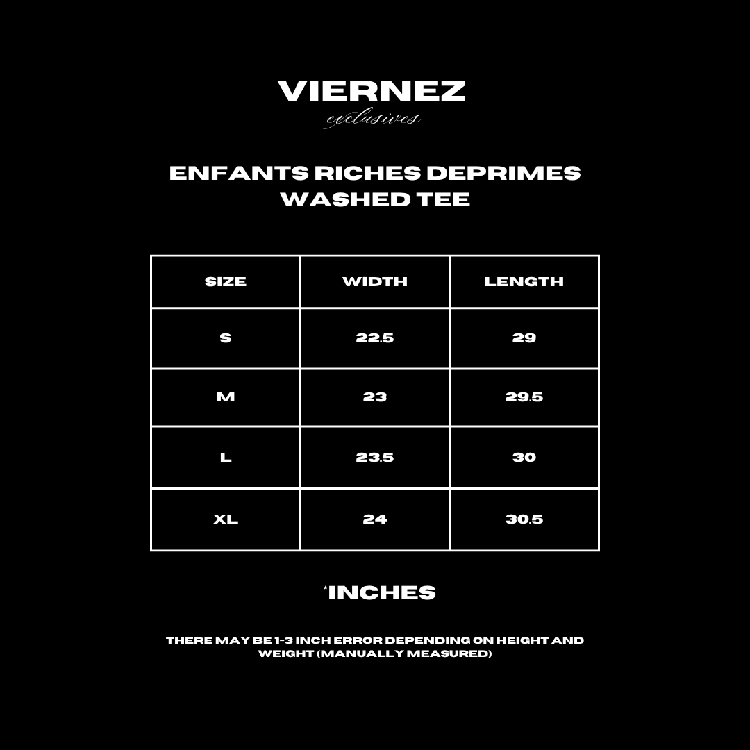 Enfants Riches Deprimes Washed Tee
