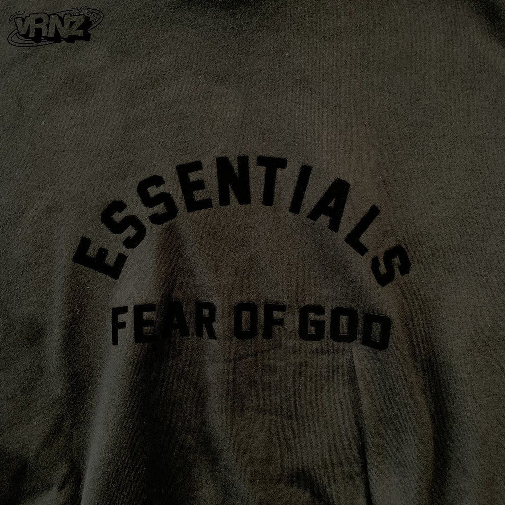 Essentials all black hoodie