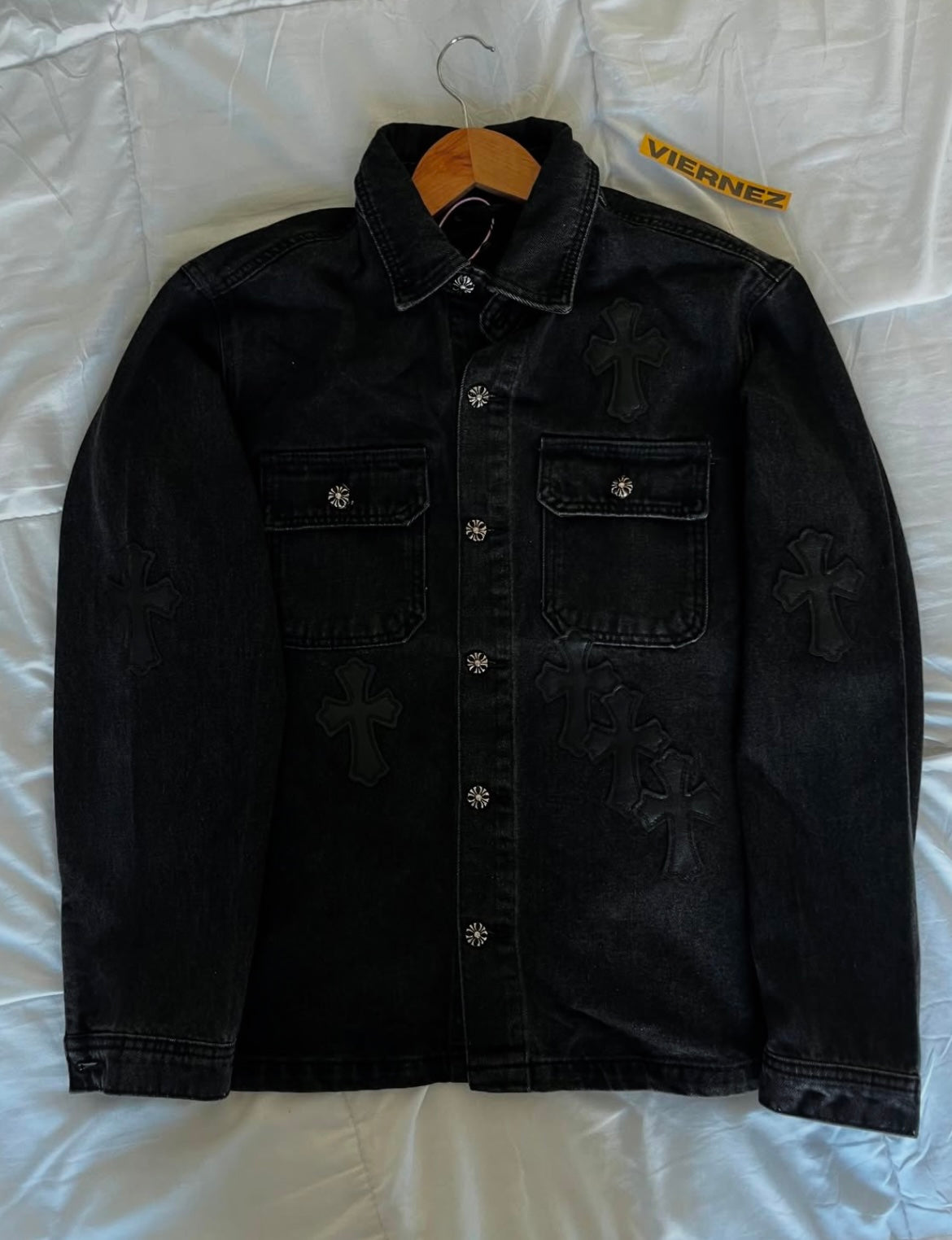 CH denim jacket in black
