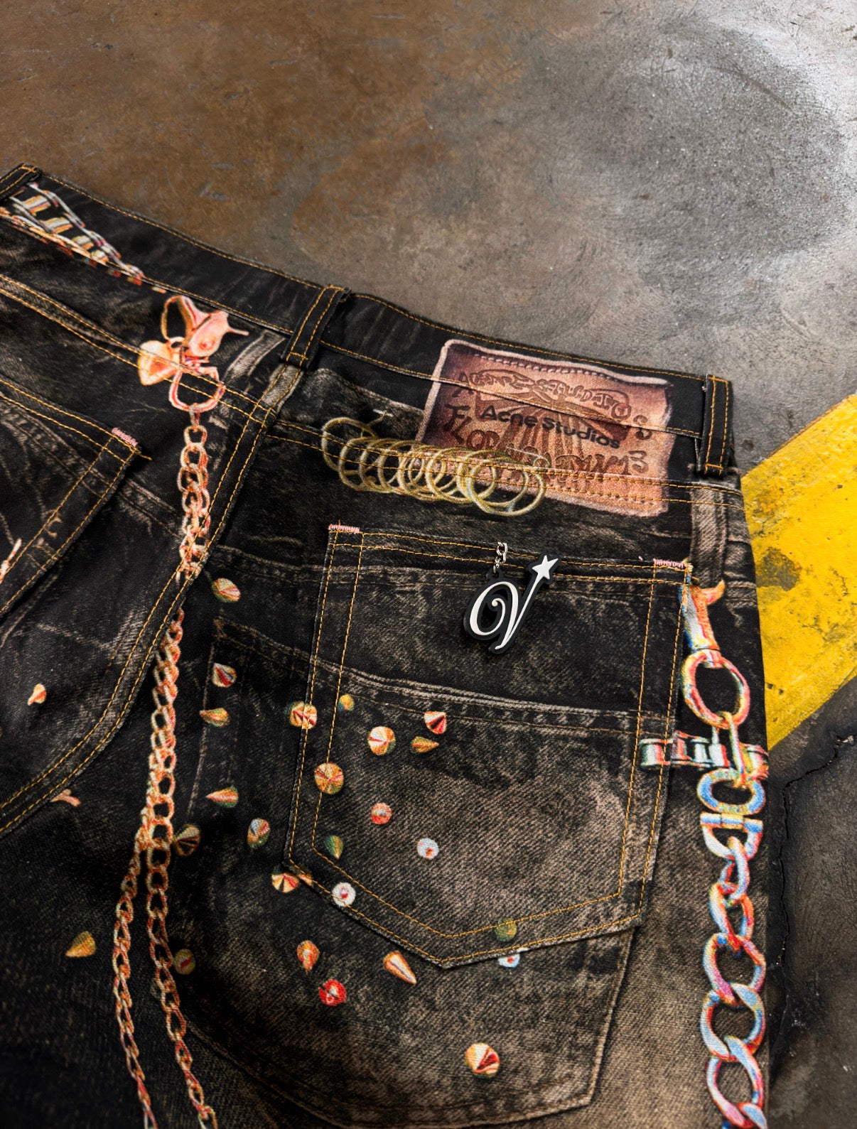 Acne Studios 1981 Biker trompe-l'œil Jeans XL - ON HAND